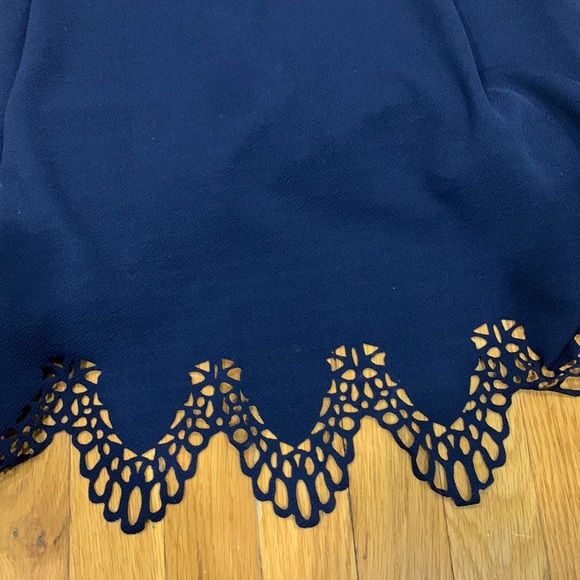 Peach Royal Spaghetti Strap Dress w/ Decorative Hem, Size M - Picture 5 of 7